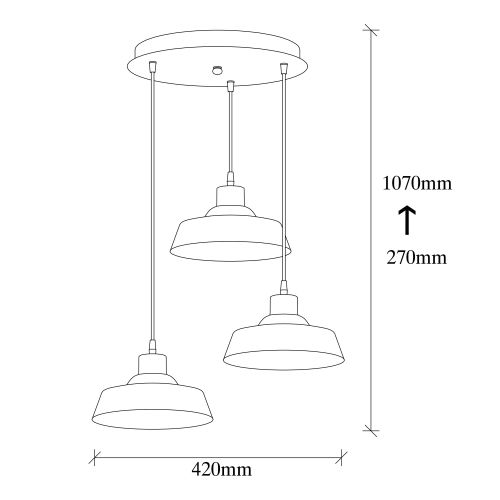 Berceste - 189VINTAGE-S2 Vintage Chandelier slika 3