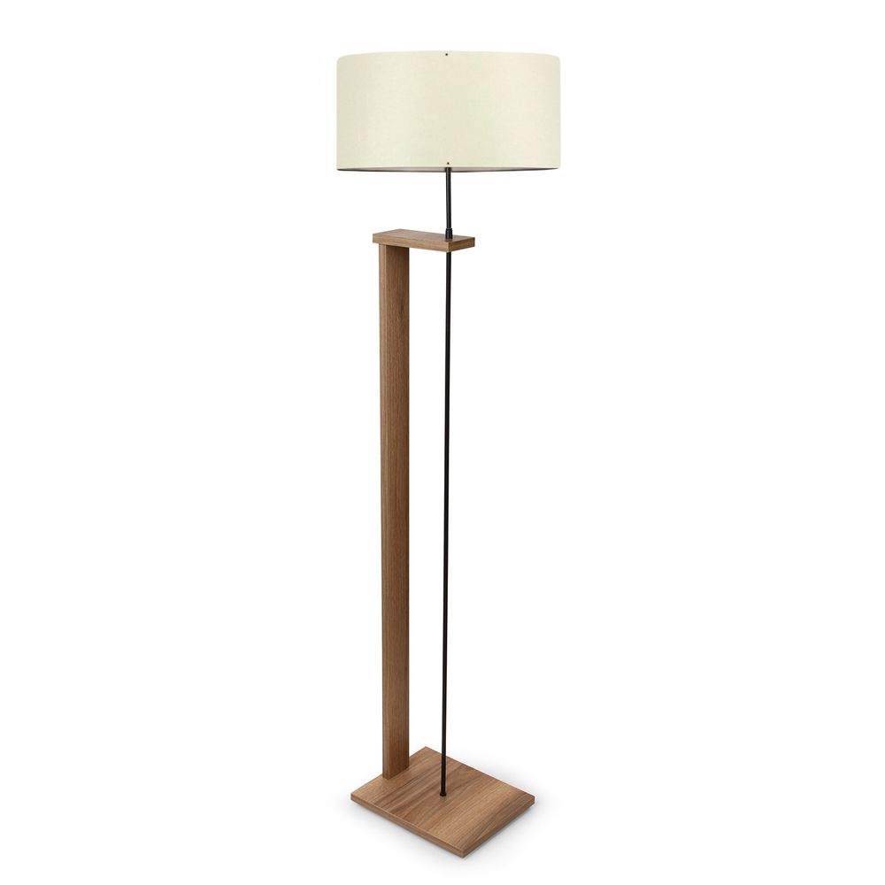Podna lampa AYD-2826, boja krem i boja drveta slika 1