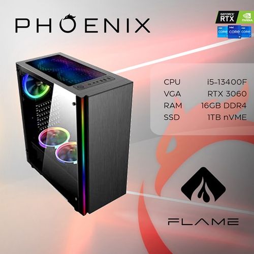 Računalo Phoenix FLAME Y-526 Intel i5 13400F/16GB DDR4/NVMe SSD 1TB/VGA RTX3060/NoOS slika 1