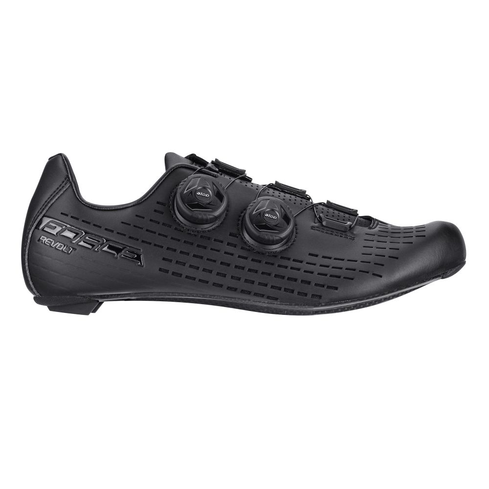Force Cipele za biciklizam Road Revolt Carbon Black slika 1