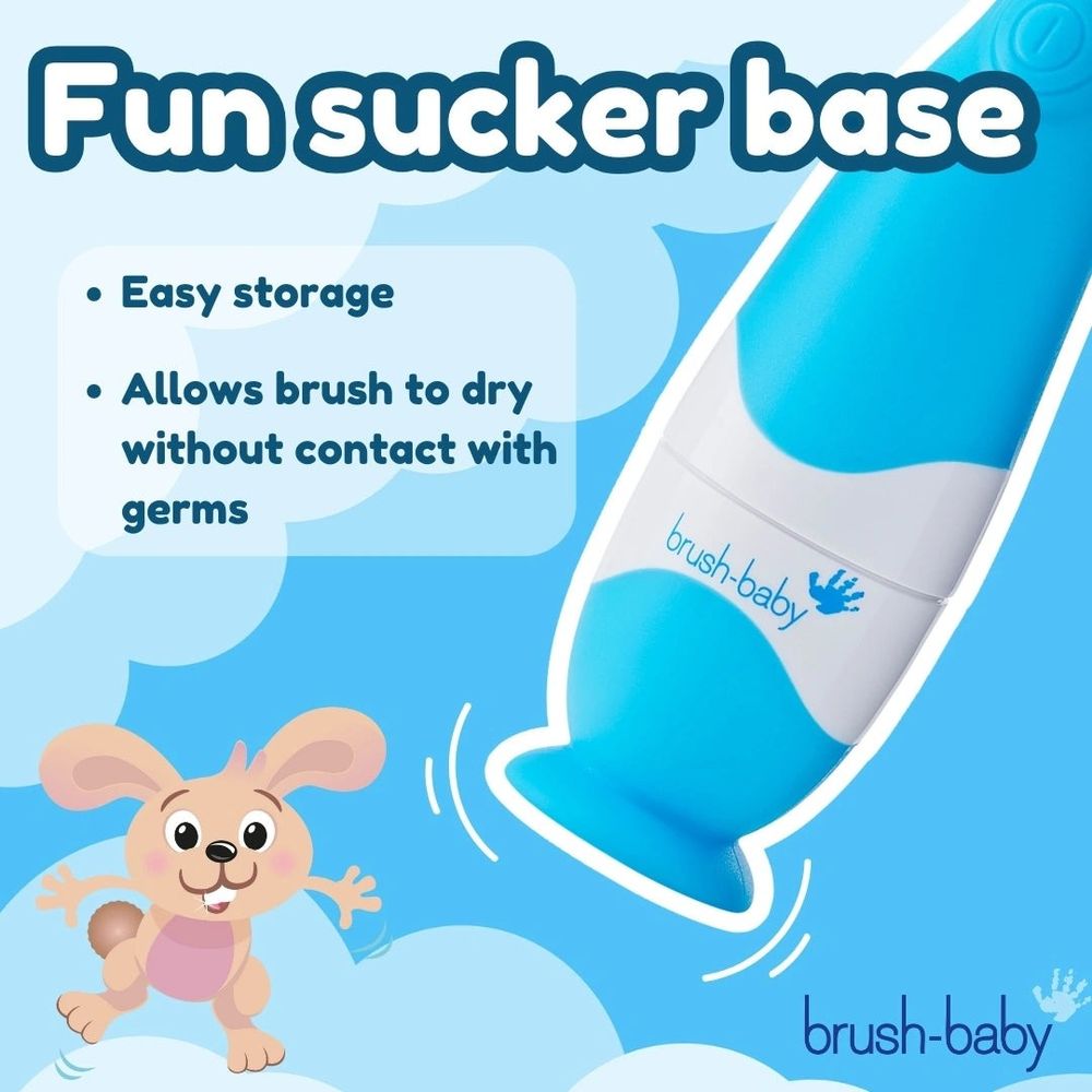 Brush-Baby Dječija električna četkica BabySonic (0-3 godine), Plava slika 6