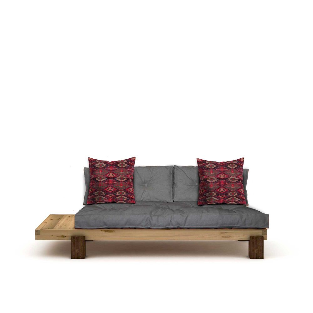 Lounger CPT8302-200, prirodne i sive boje slika 4