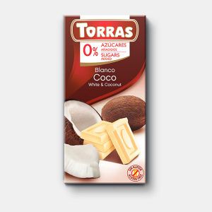 Torras Bijela čokolada s kokosom bez glutena 75 g