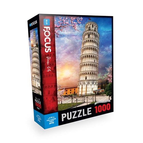 Blue Focus Puzzle 1000 delova Krivi toranj u Pizi slika 1