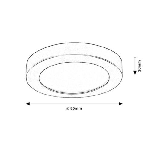 Rabalux Coco plafonjera siva 5275 slika 3