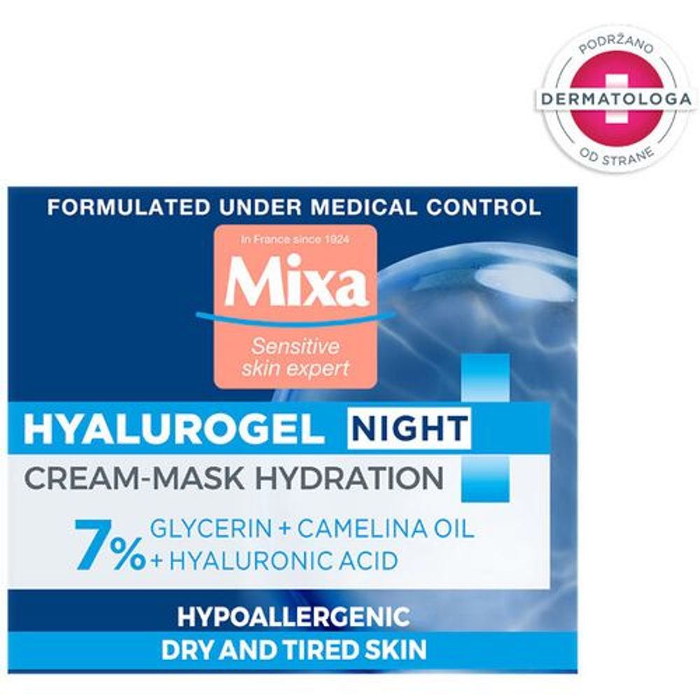 Mixa Hyalurogel Noćna krema za lice 50ml slika 2