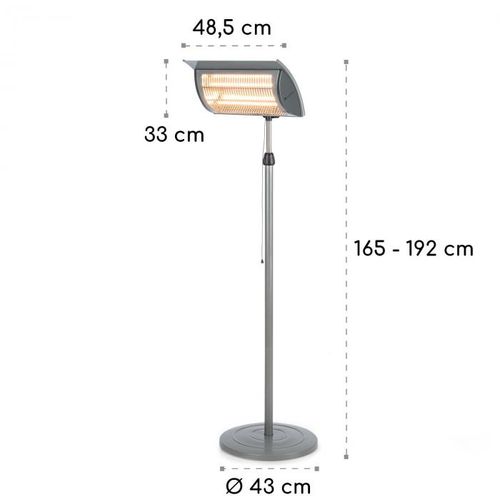 Blumfeldt Heat guard focus infracrvena grijalica za terasu slika 8