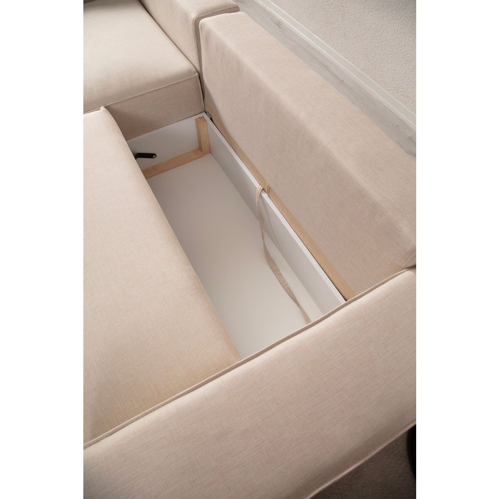 Pırlo Corner Left - Ecru Ugao Sofa na Razvlačenje slika 12