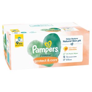 Pampers Harmonie Protect & Care, dječje vlažne maramice, 9x48 komada