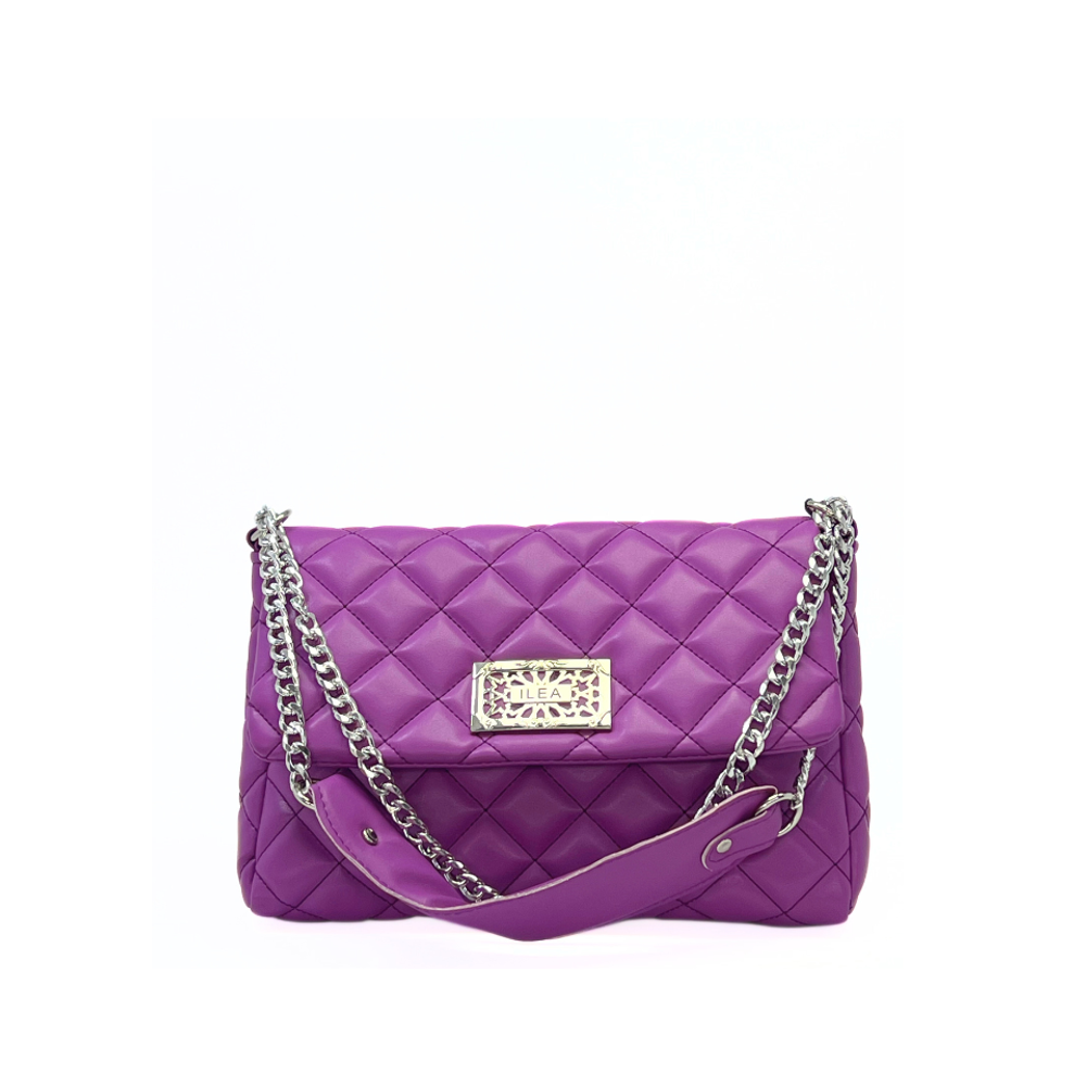 ILEA Ženska torba Mina M 34x24cm, Tamno ljubičasta slika 1