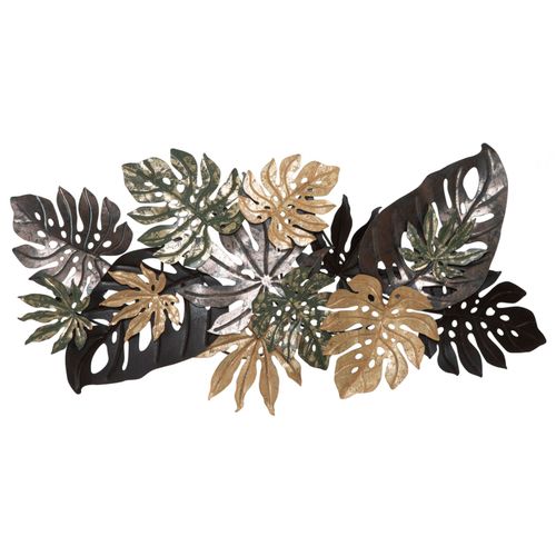 Mauro Ferretti Zidni metalni panel antique leaf cm 133x10x67 slika 1