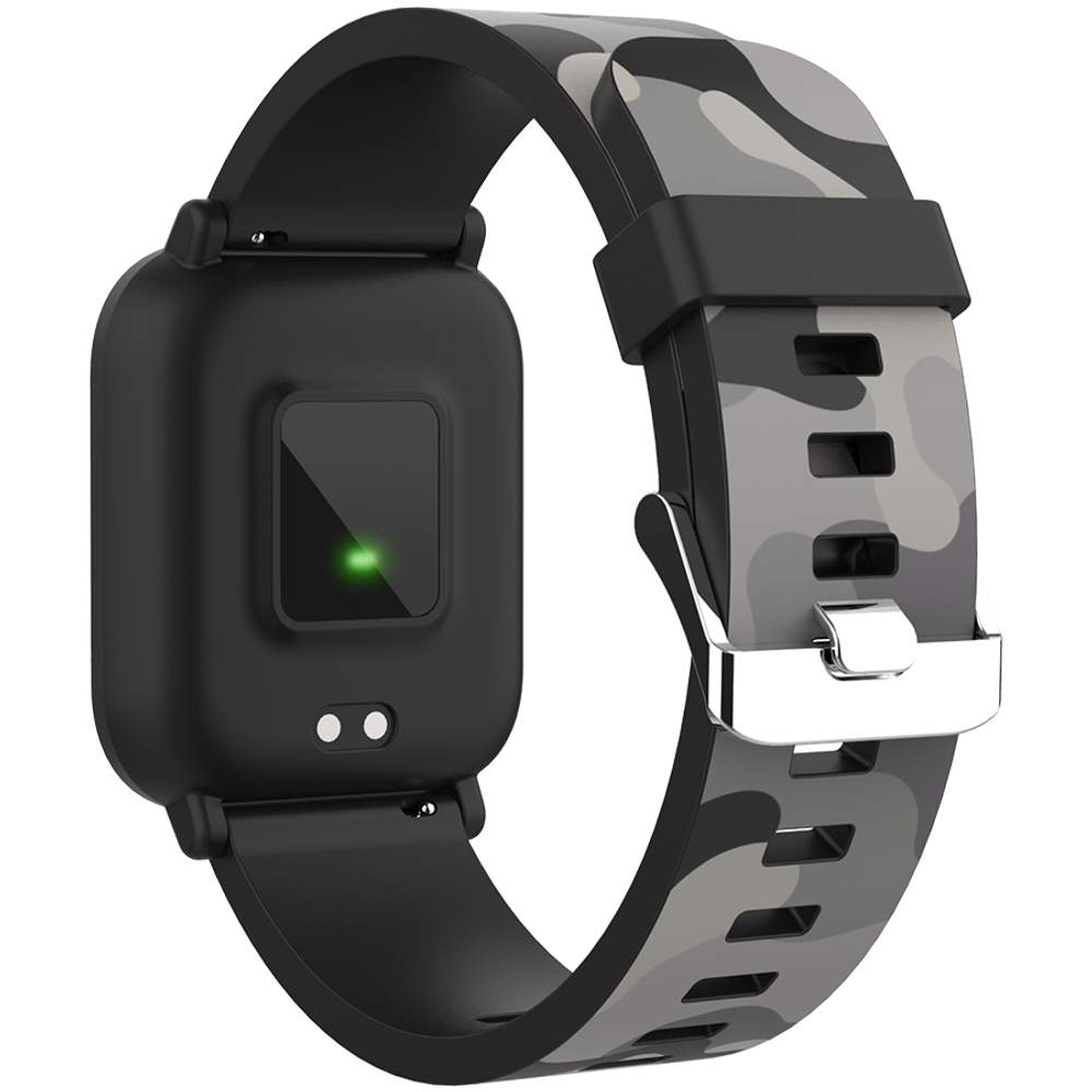 CANYON My Dino KW-33, Teenager smart watch, 1.3 inches IPS full touch screen, black plastic body, IP68 waterproof, BT5.0, multi-sport mode, built-in kids game, compatibility with iOS and android, 155mAh battery, Host: D42x W36x T9.9mm, Strap: 240x22mm, 33g slika 3