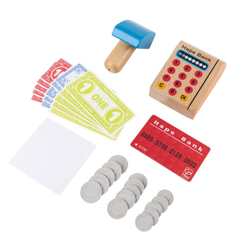 Hape Drvena kasa Checkout Register E3121B slika 7