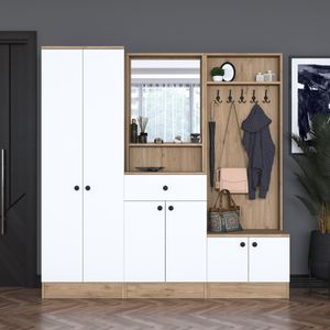 Hall Stand P6 - M2 - 2257G u boji orah i bijela