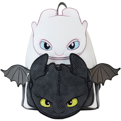Loungefly How to Train Your Dragon Light &#38; Night Fury backpack 26cm slika 1