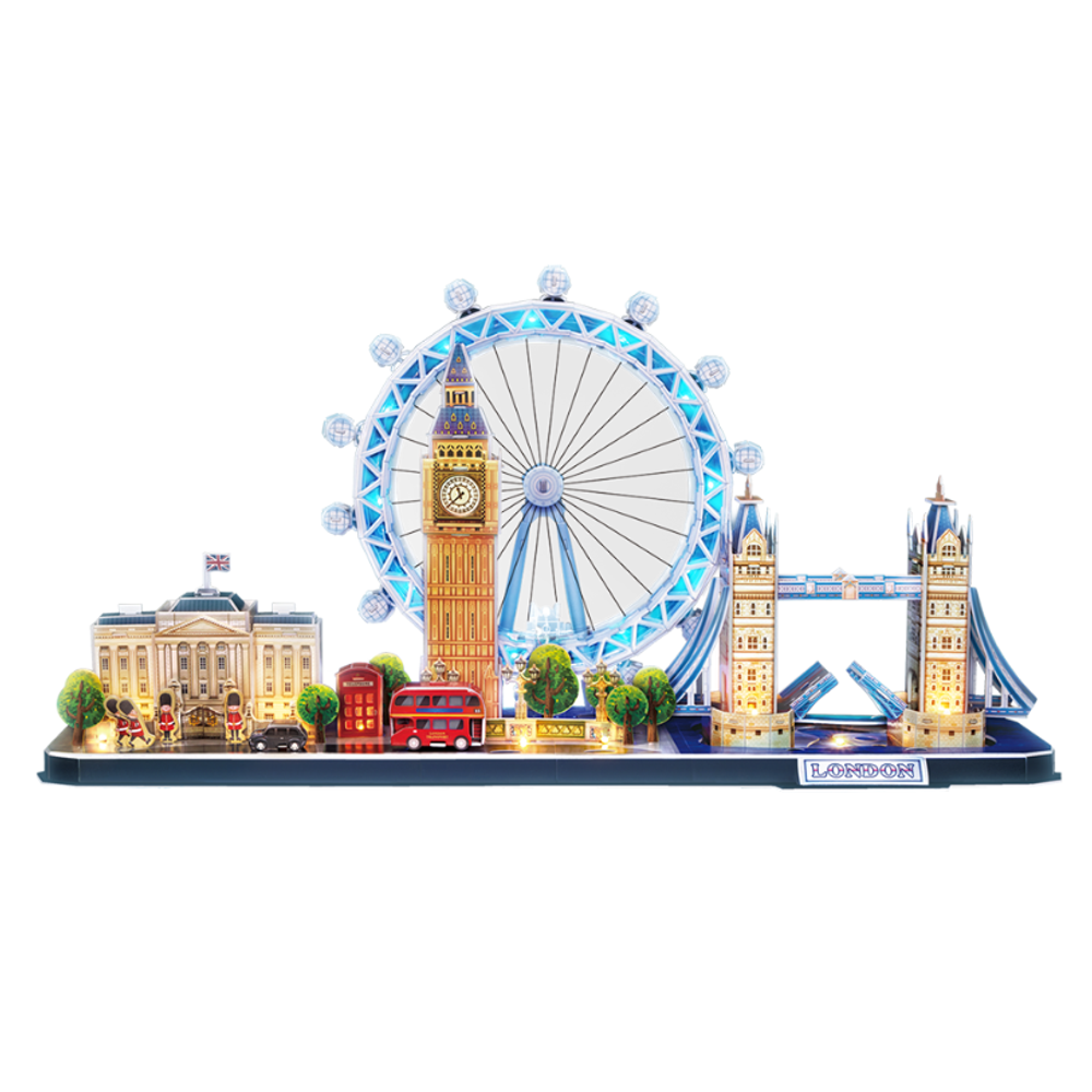 CubicFun CBF205324 3D Puzzle Cityline London sa LED svjetlima L532h slika 2