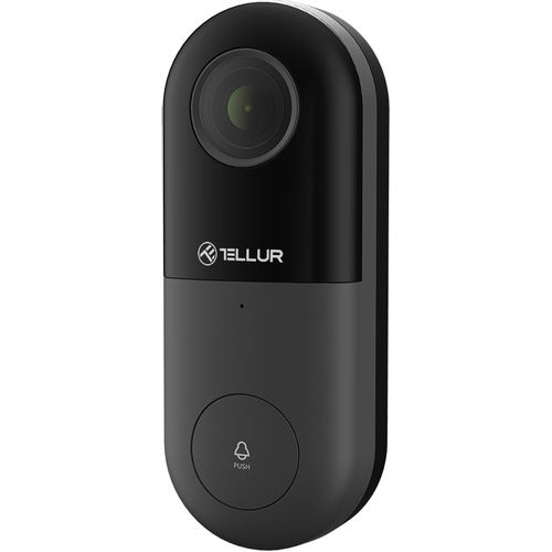 Tellur Smart WiFi video doorbell, 1080p, PIR, WIRED, crna slika 12