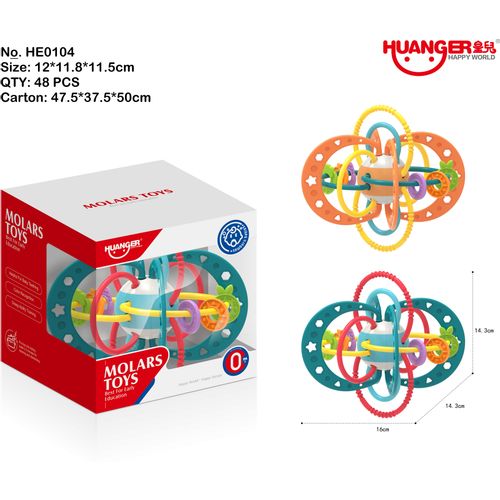 Huanger Igračka Sa Prstenovima I Oblicima (0M+) slika 1
