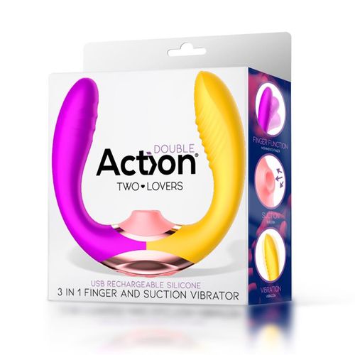 Action Two Lovers Couples Vibe 3 u 1 stimulator slika 7