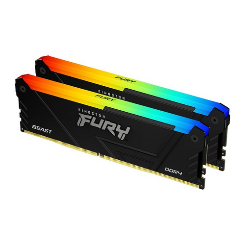 Memorija Kingston DDR4 32GB 3200MHz, (2x16G) FURY Beast RGB KF432C16BB12AK2/32 slika 1