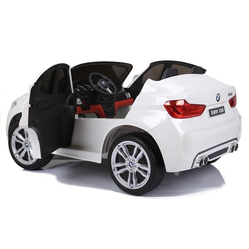 Licencirani BMW X6 M bijeli - dvosjed - auto na akumulator slika 2