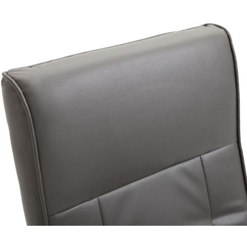 Masažna fotelja od umjetne kože siva slika 30