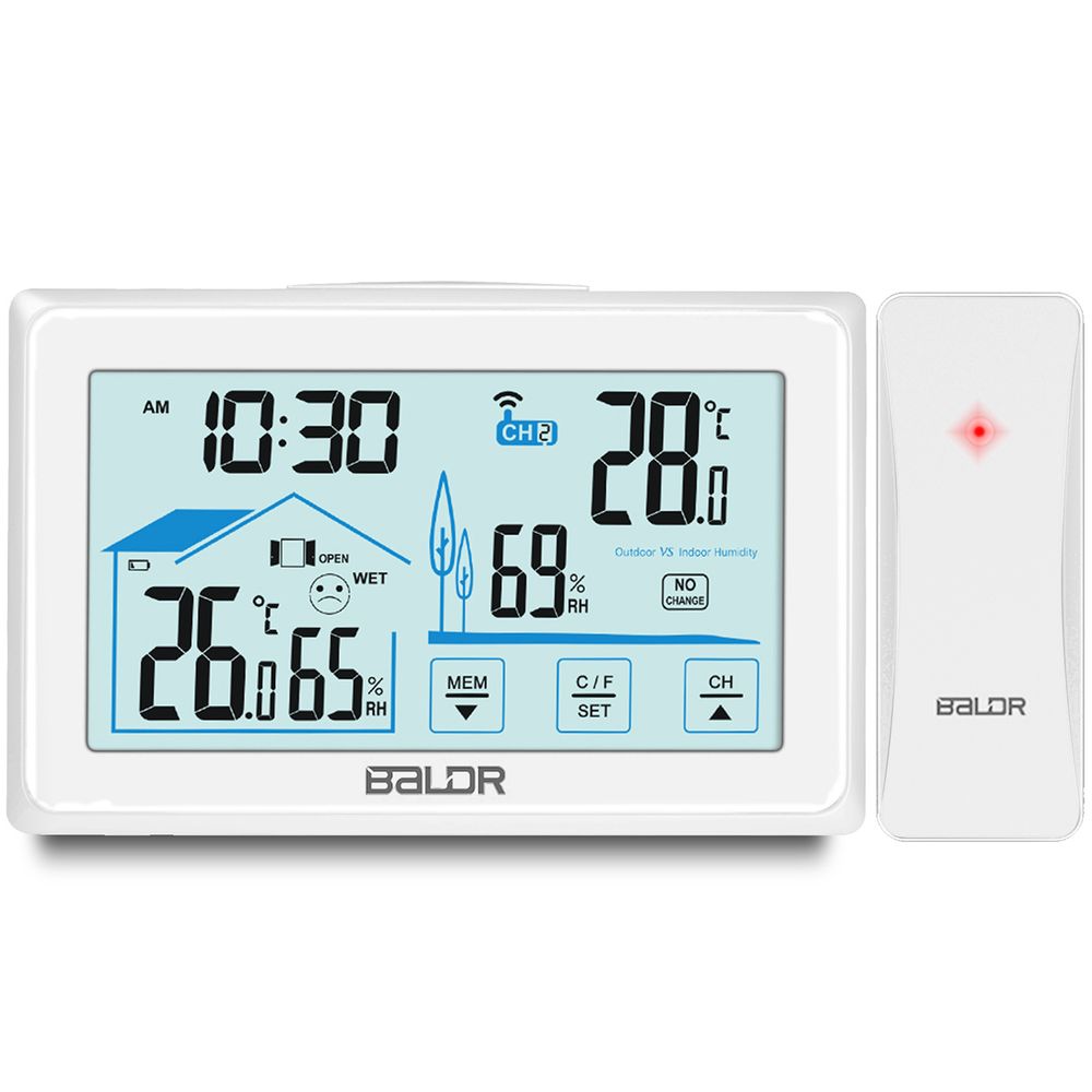 BD-910 bijela meteorološka stanica s zaslonom slika 2