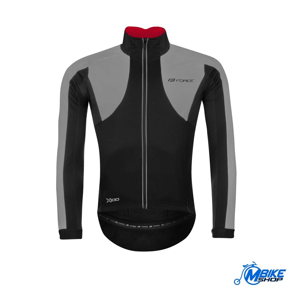 Force Jakna za biciklizam X100 Winter Black/Grey slika 1