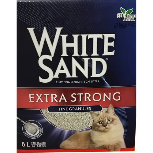 Bentas White Sand Extra Strong, posip za mačke 6 l slika 1