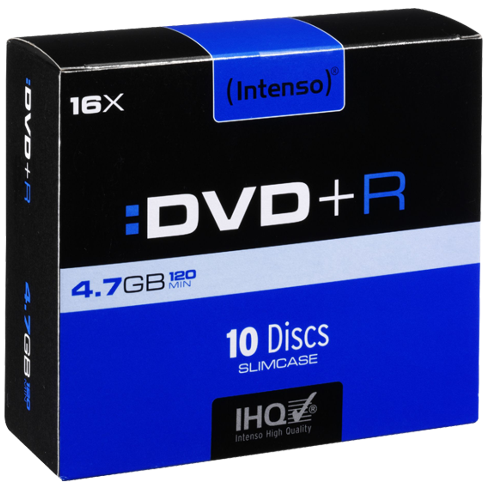 (Intenso) DVD+R 4,7GB pak. 10 komada Slim Case - DVD+R4,7GB/10Slim slika 1