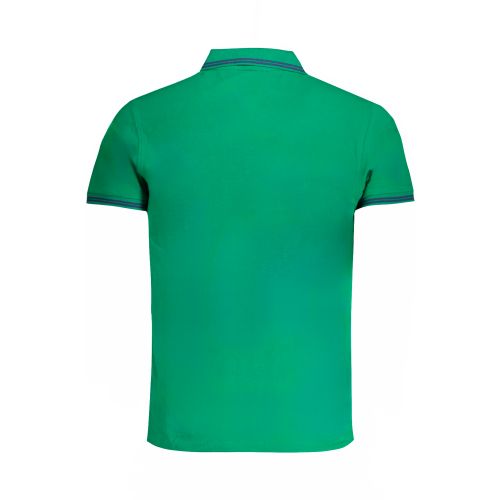 CAVALLI CLASS MEN'S GREEN SHORT SLEEVED POLO SHIRT slika 2