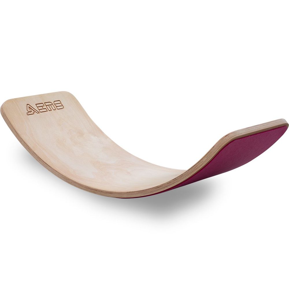 Wavy Balance Board - Prirodna i Roza Boja slika 3