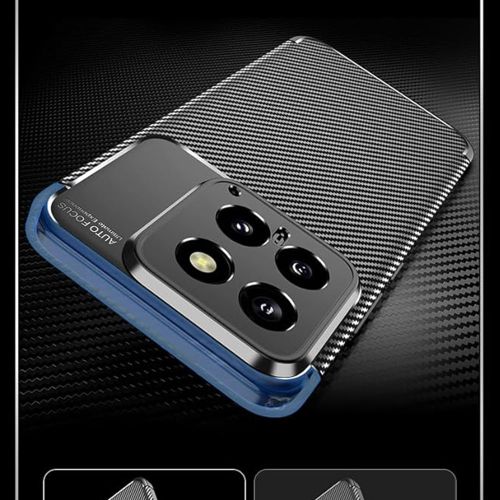 Techsuit – CarbonFiber maska za Xiaomi 14 – crna slika 4