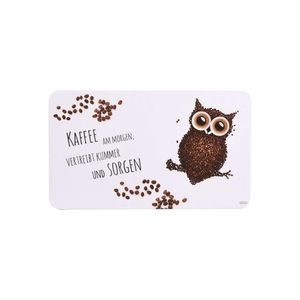 Kesper dekorativni podmetač za doručak Coffee owl melamin KSP32369 23.5x14cm