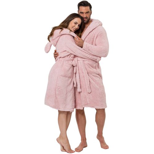 Muški kućni ogrtač Teddy Pink L/XL slika 4