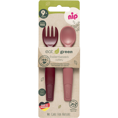 nip® Pribor za jelo Eat Green, Bordo slika 2