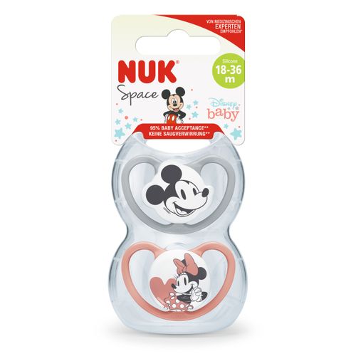 NUK duda varalica - silikon Space Mickey mickey vel.3 (18-36m), 2 kom 10177176 slika 2