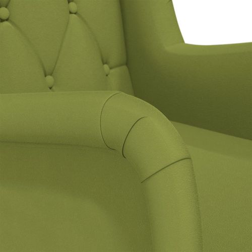 Fotelja s nogama od drva kaučukovca baršunasta svjetlozelena slika 20