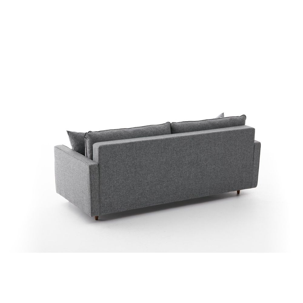 Eva - Siva Troosjedna Sofa na Razvlačenje slika 8