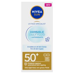 NIVEA SUN UV Face Specialist Invisible Daily lagani fluid za zaštitu kože lica od sunca SPF50+ 50 ml