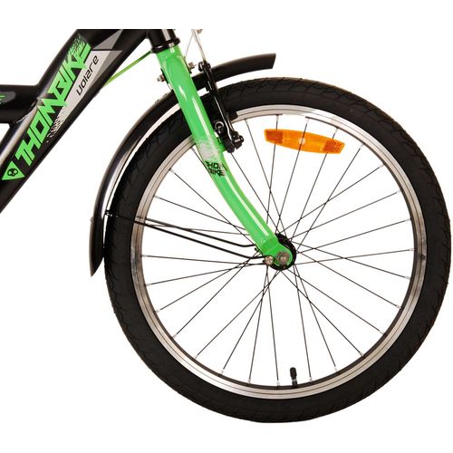 Volare Thombike 20" dječji bicikl s dvije ručne kočnice crno-zeleni slika 5