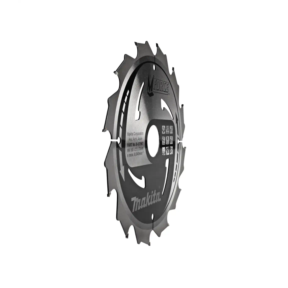 Makita - List / ploča za pilu M-Force 190x30 12Z (za drvo) B-31974 slika 3