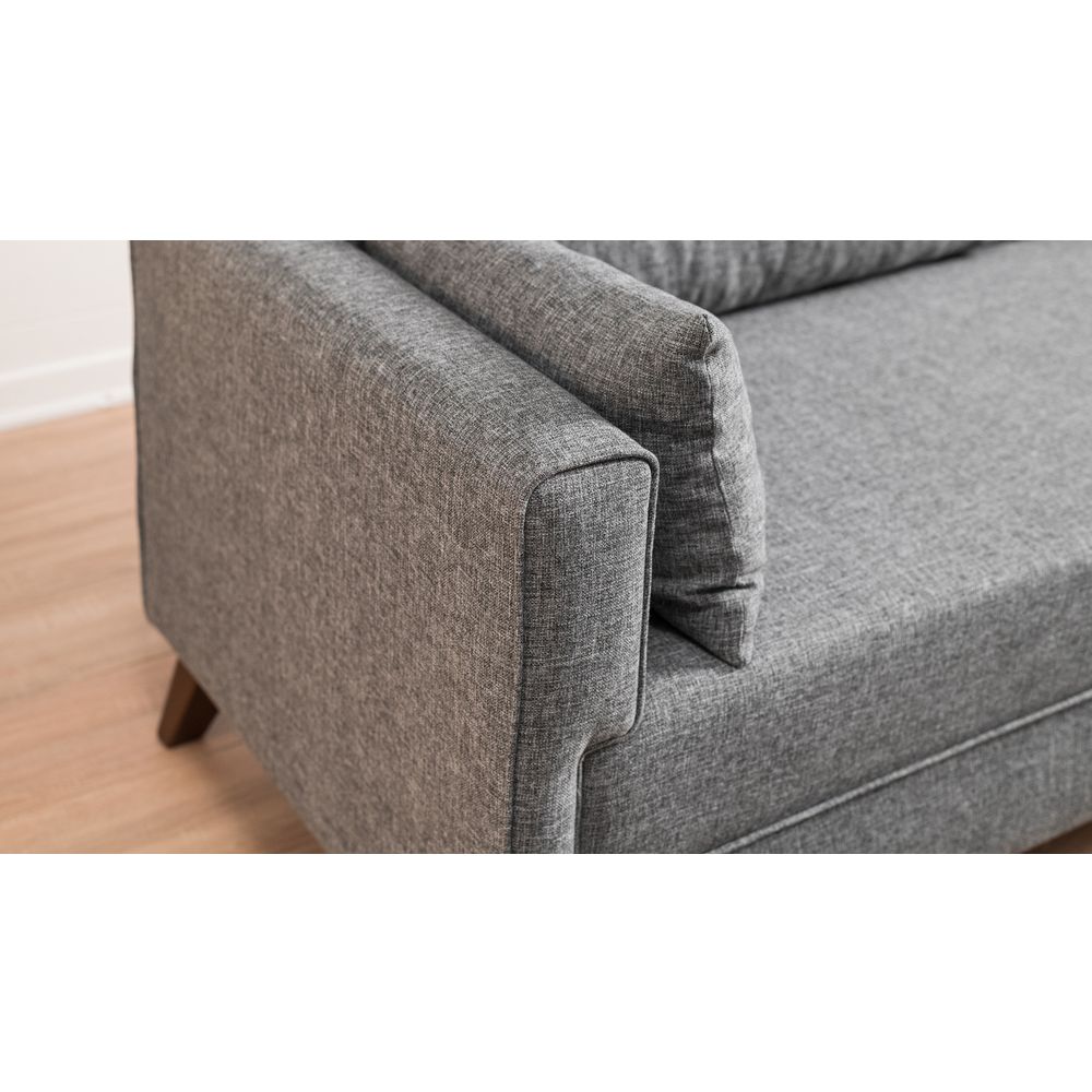 Bella Sofa Bed - Siva Trojka na Razvlačenje slika 4