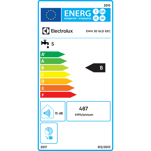 Electrolux Bojler 30 lit., 2000W, X-Heat suhi grijaći element - EWH 30 GLD EEC slika 7