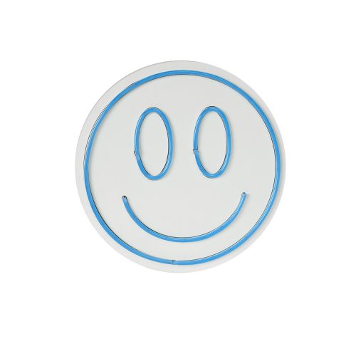 Wallity Ukrasna plastična LED rasvjeta, Smiley - Blue slika 13