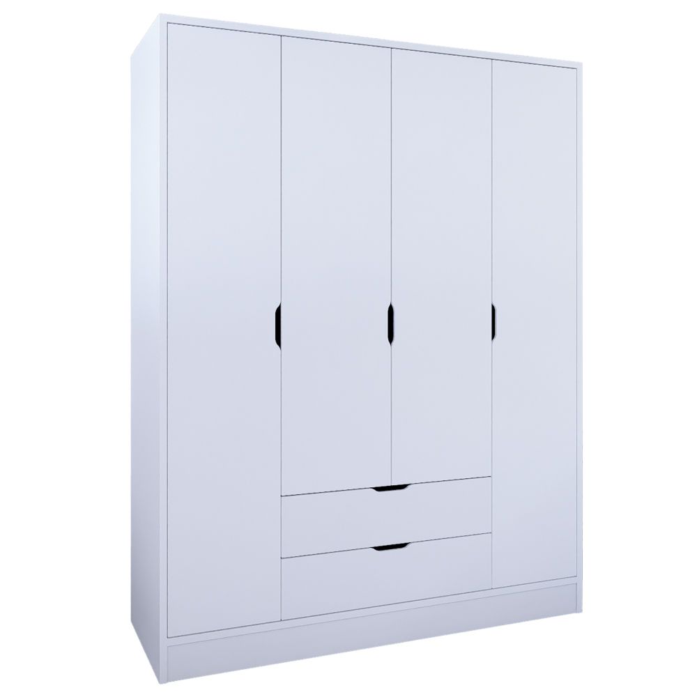 Duru Ormar sa 4 Vrata, Mat Bijeli, Model 1600-017 slika 5