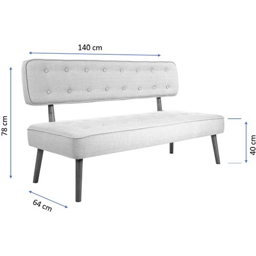 Westwood Loveseat - Grey Grey 2-Seat Sofa slika 5