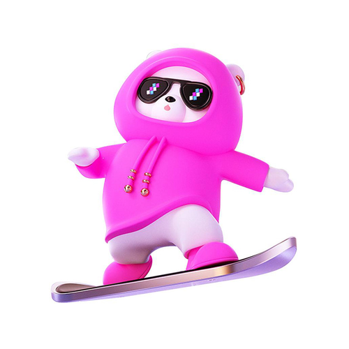 Auto igracka JWD Snowboard Teddy pink slika 1