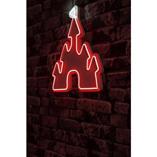 Wallity Ukrasna plastična LED rasvjeta, Castle - White, Red slika 9