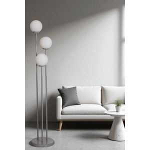 Opviq Podna lampa 510, bijela, siva